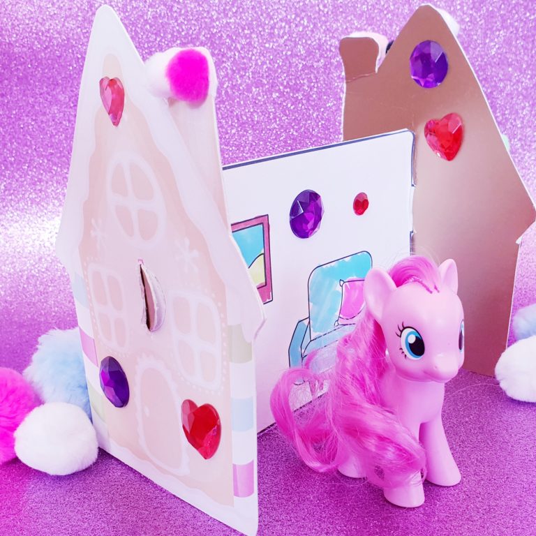 Papierschloss Papier-Haus Vorlage Pony Basteln DIY ...